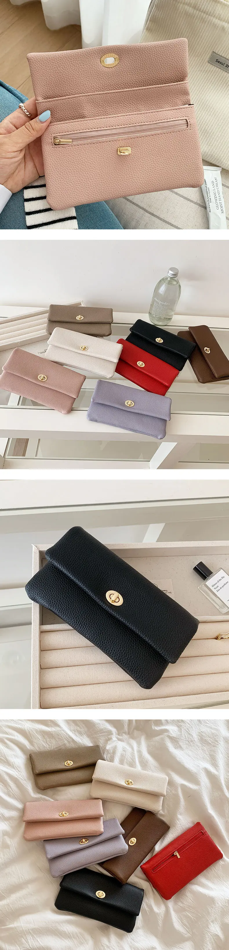 Wallet, shoulder bag, long card holder — chobi 8