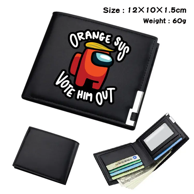 Wallet for men and women, polyurethane short card holder — chobi 6
