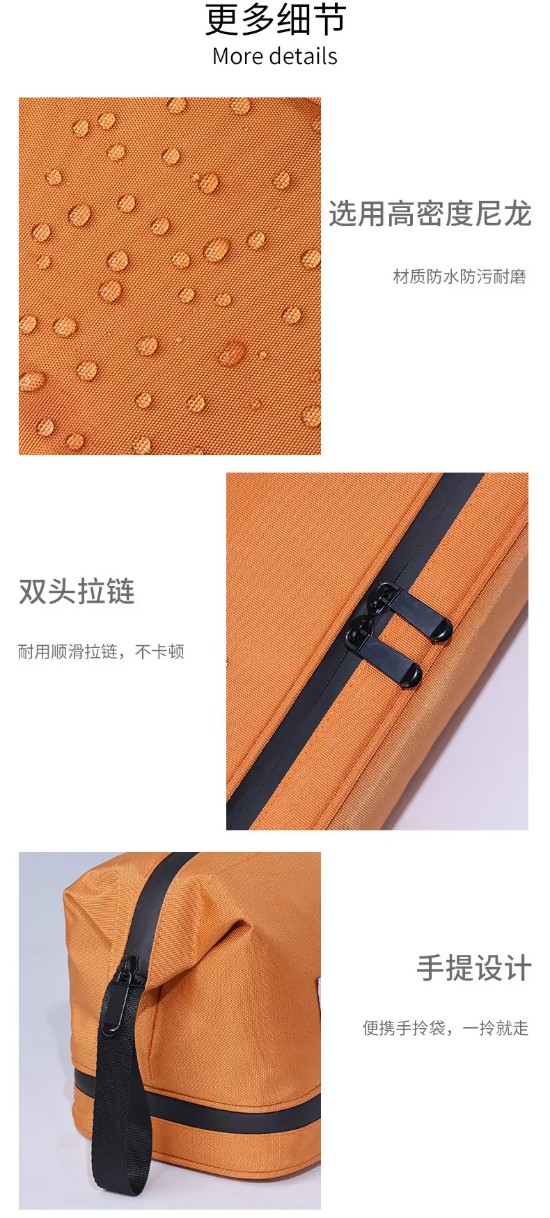 Handheld travel bag wet and dry separation for traveling, high quality organizer bag, cosmetic bag — chobi 11