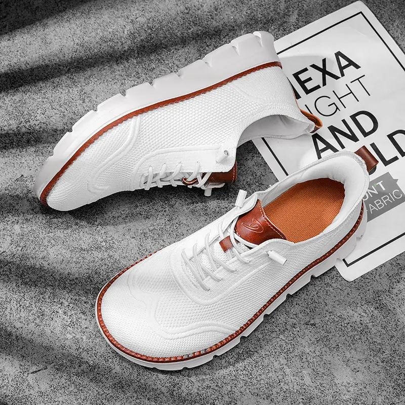 (Cross-border trading), lightweight loafers, comfortable sneakers, breathable casual footwear, made with flyknit technology, (Physicals) — chobi 5