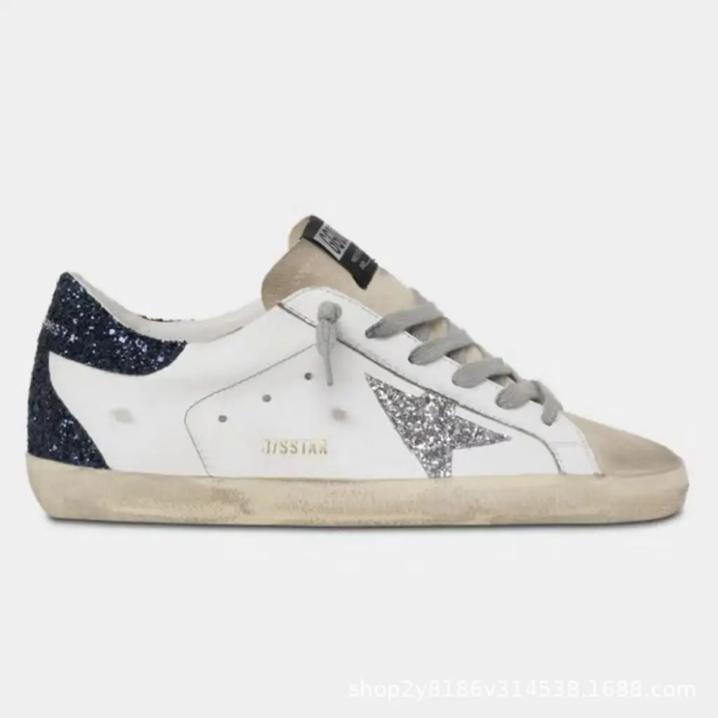 Korean version 2025 new SUPERSTAR genuine leather old retro small dirty shoes women's inner heightening star shoes dirty shoes — chobi 11