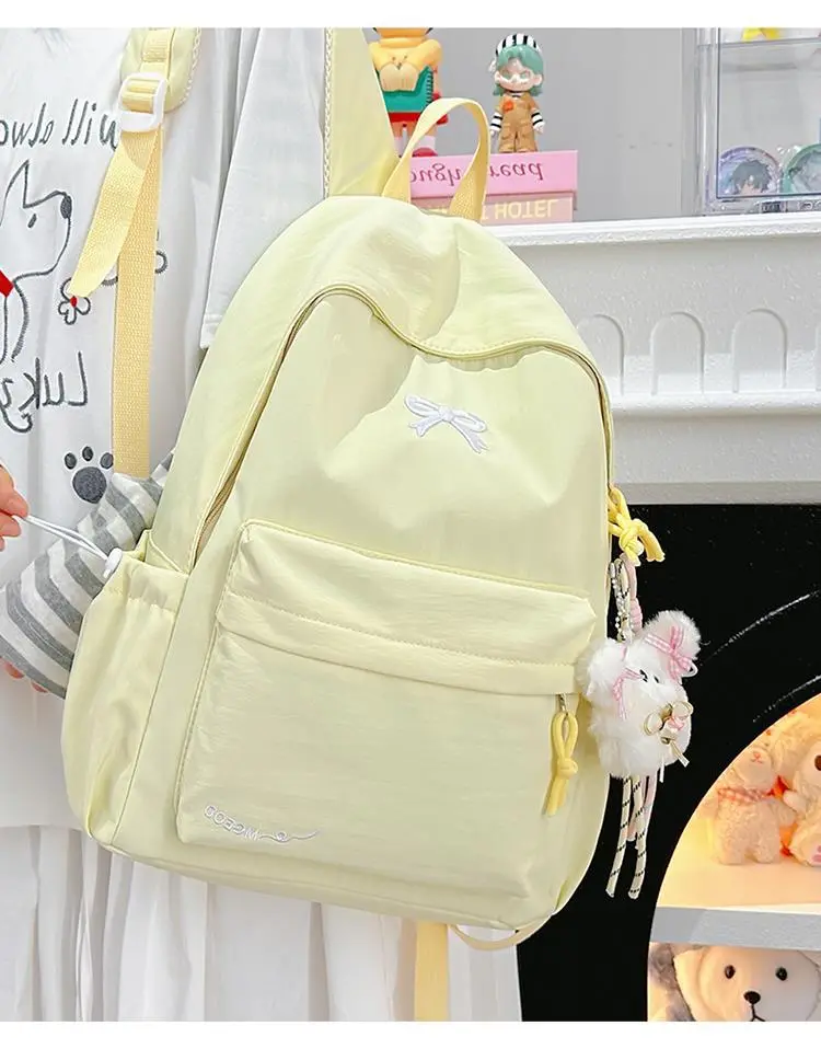 Backpack, Japanese universal capacious fresh shoulder bag, for secondary school — chobi 25