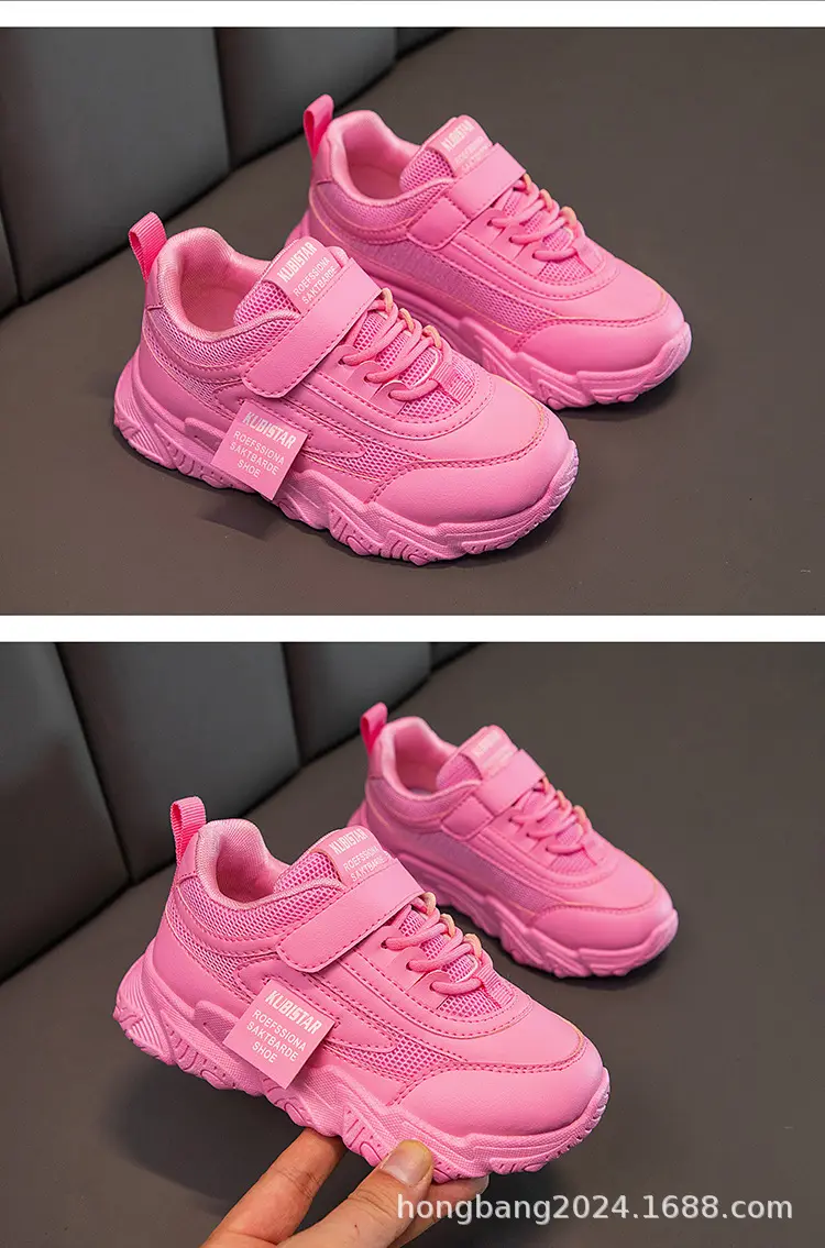 (Cross-border trading), children's white sneakers, running sneakers for students, Collection Year 2024, for teenagers — chobi 19