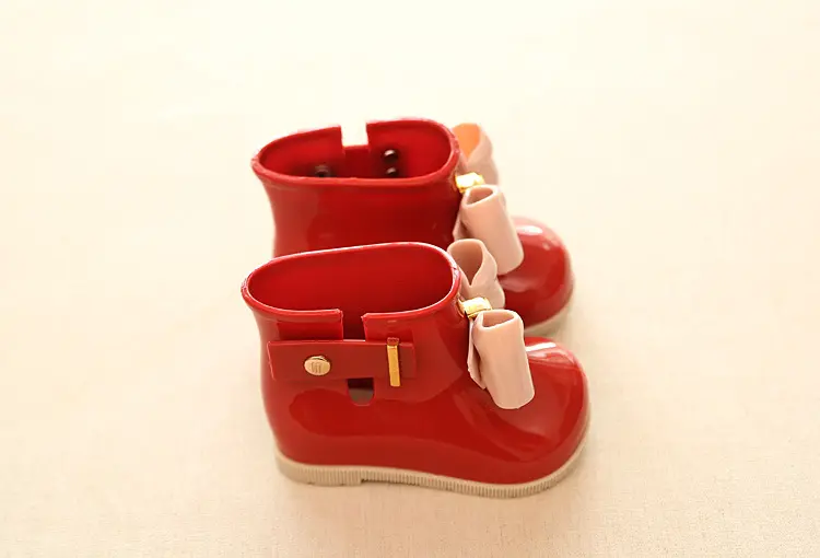 mini sed Children's bow rain boots baby rubber shoes cute rain boots girls fashion waterproof waterproof shoes rain boots a — chobi 31