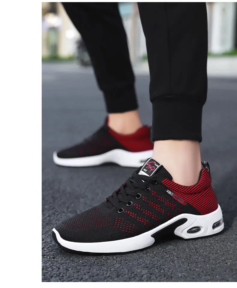 (Cross-border trading), summer breathable soft heel, casual running sneakers, plus size, made with flyknit technology — chobi 16