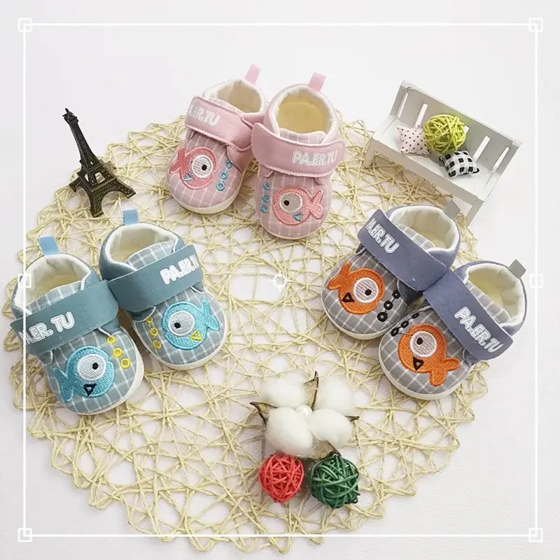 Spot hot baby shoes anti-slip toddler shoes beef tendon soft sole baby shoes children's shoes newborn shoes baby full moon shoes — chobi 11