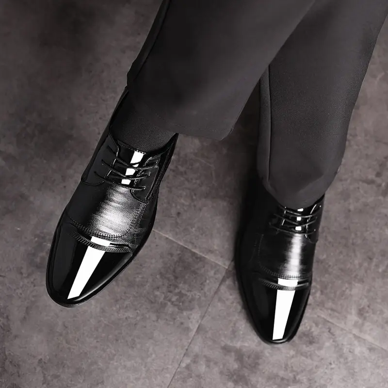 Men's spring classic suit jacket, fashionable wedding shoes, trend of season, plus size, dropshipping available — chobi 28