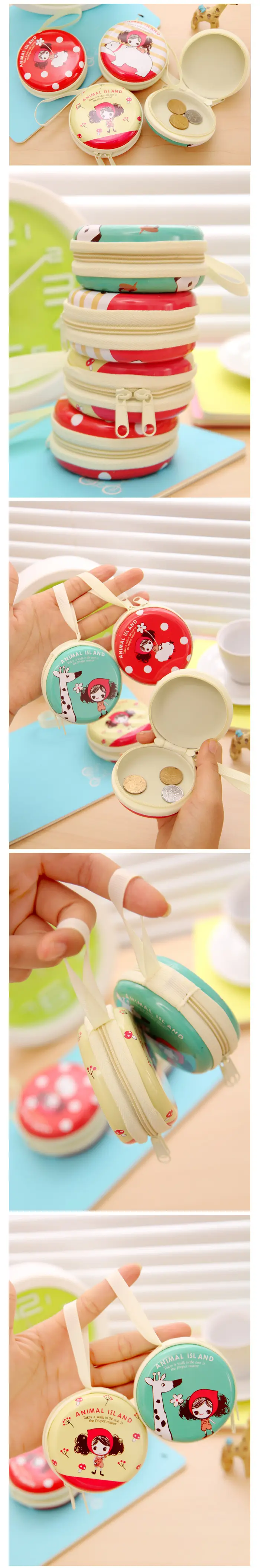 Cute cartoon wallet, card holder, headphones, organizer bag with zipper, small bag, Birthday gift — chobi 21