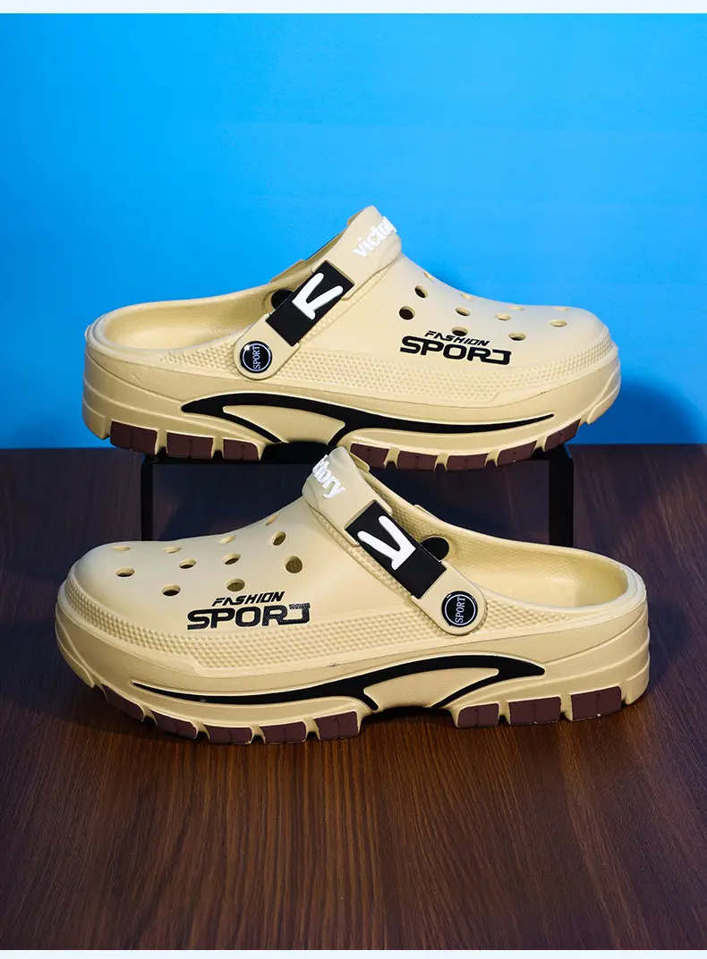 (Cross-border trading), fashionable lightweight sandals, summer trend Crocs-style slippers, beach casual footwear, closed toe, suitable for outdoor we — chobi 12