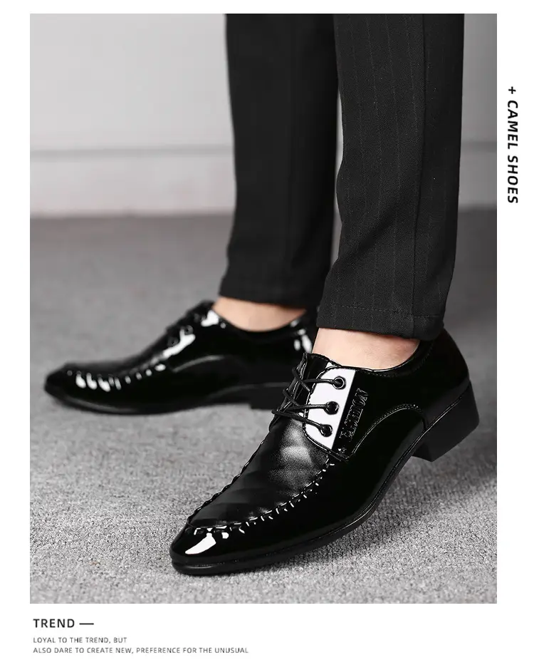 Men's classic suit jacket, casual footwear, universal wedding shoes, plus size, dropshipping available — chobi 22