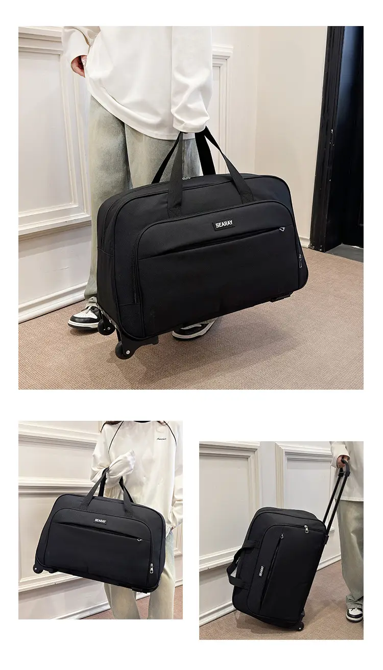 Suitcase, handheld capacious foldable travel bag for men and women — chobi 8