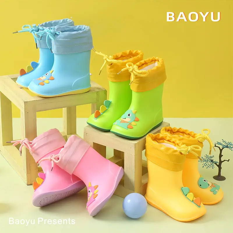 Ploves of dismantling baby rain shoes 1 infant child 3 rain boots men and girls water shoes, children princess cute lightweight shoes — chobi 27