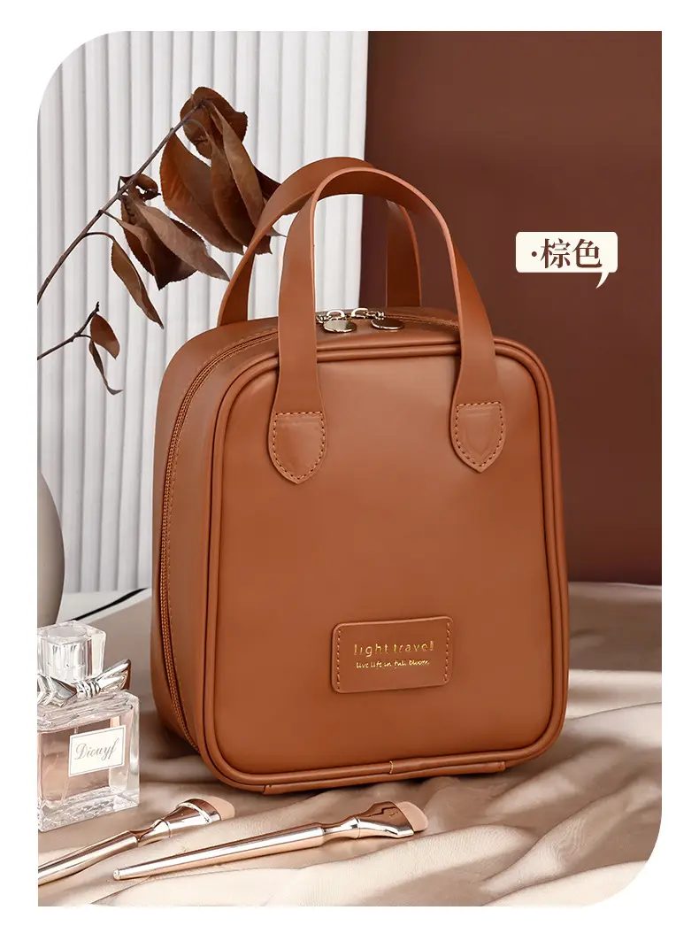 (Cross-border trading), capacious handheld cosmetic bag for traveling, cosmetic brush, organizer bag, high-quality style — chobi 10