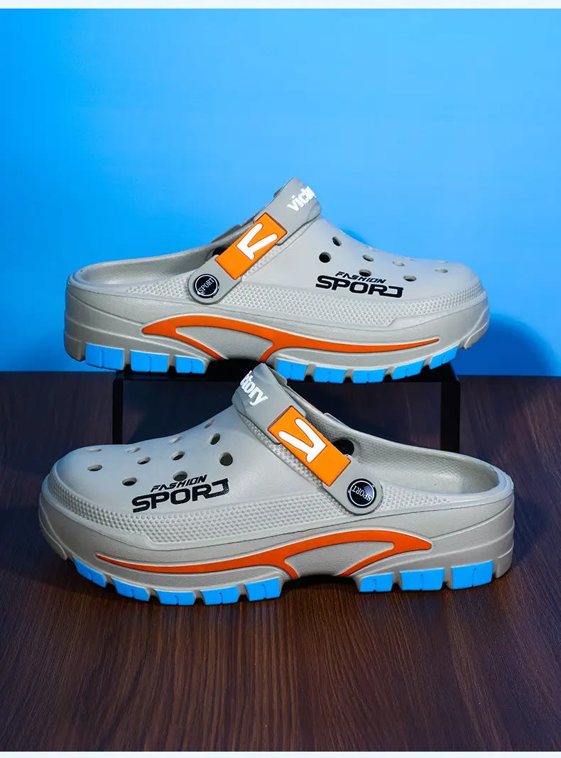 (Cross-border trading), fashionable lightweight sandals, summer trend Crocs-style slippers, beach casual footwear, closed toe, suitable for outdoor we — chobi 15