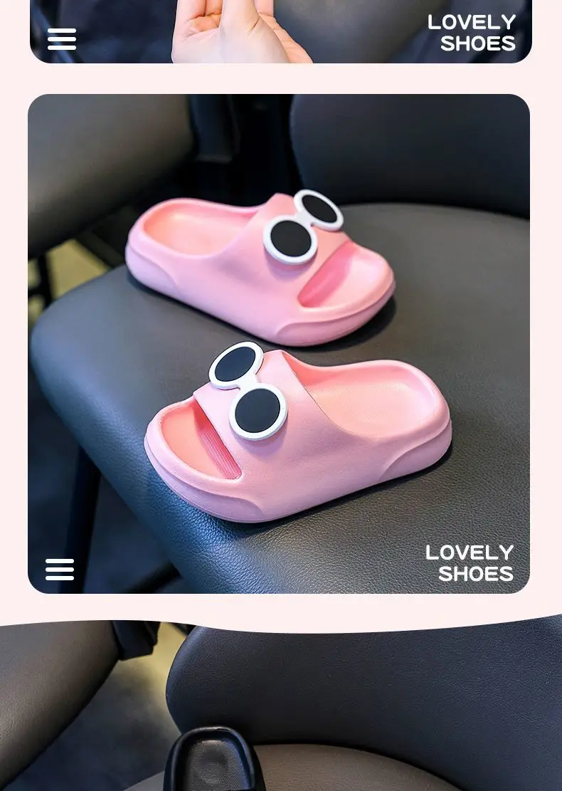 Children's summer fashionable cartoon men's slippers for boys, cute non-slip sandals for bathroom, soft sole — chobi 15