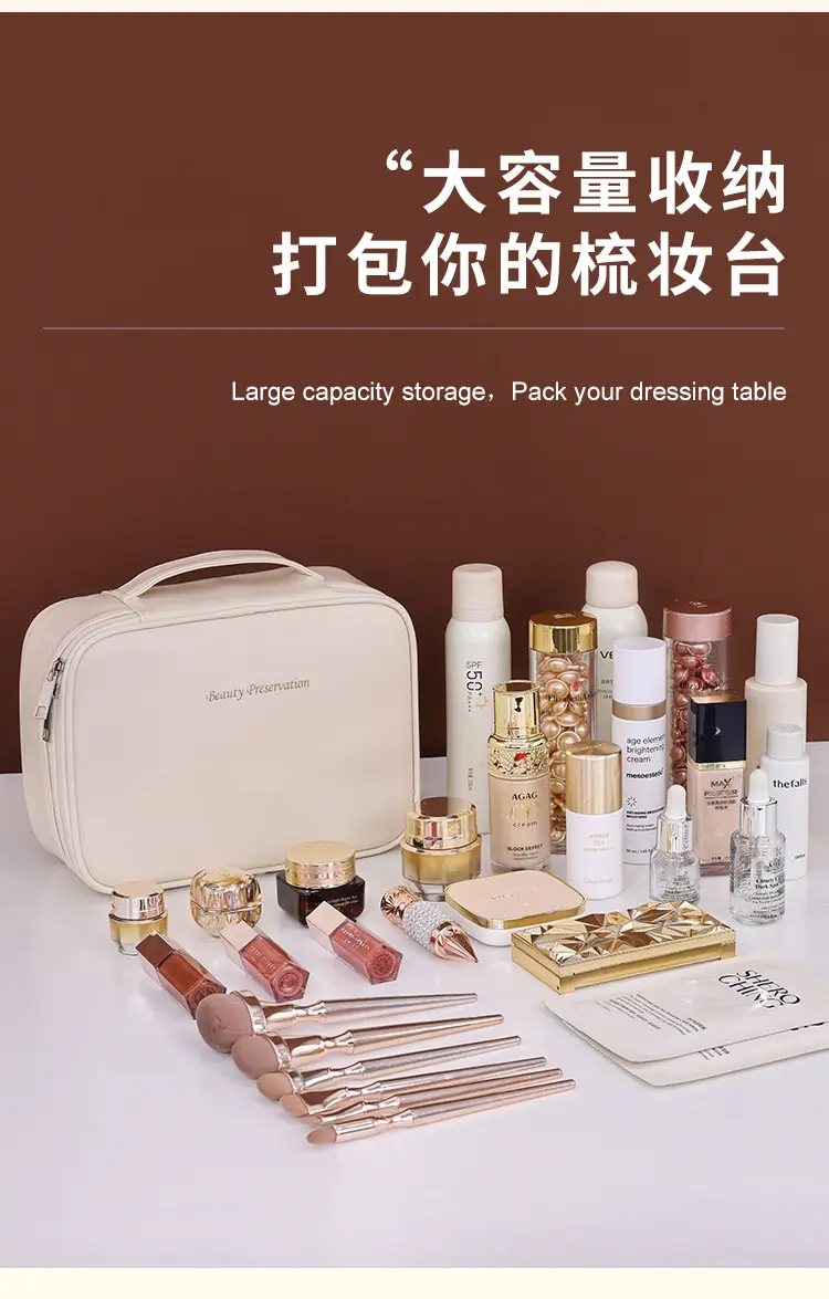 (Cross-border trading), capacious handheld cosmetic bag for traveling, high-quality style — chobi 6
