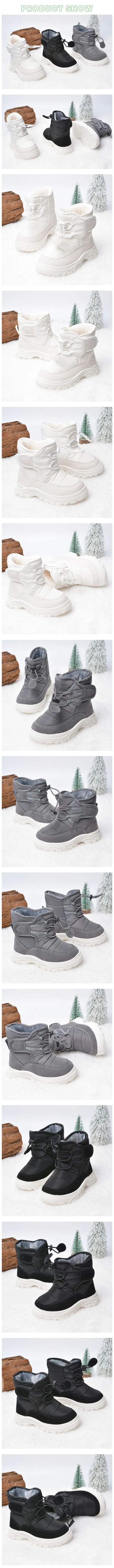 Winter insulated casual keep warm high boots for boys with velcro platform — chobi 5