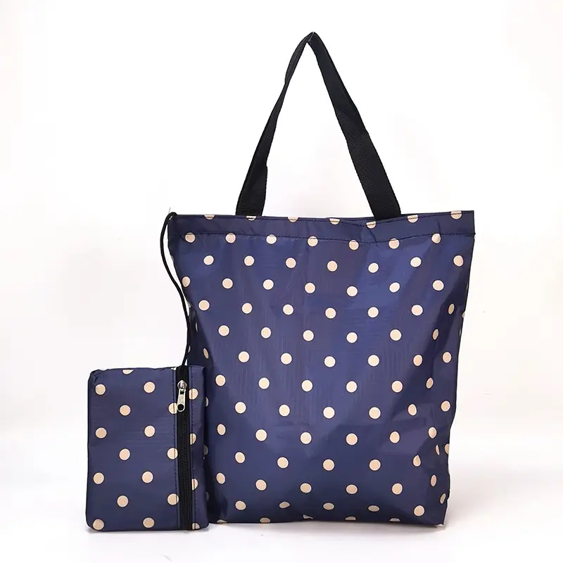 Waterproof shopping bag with zipper, folding handheld linen bag, travel bag, (Physicals), increased thickness — chobi 18