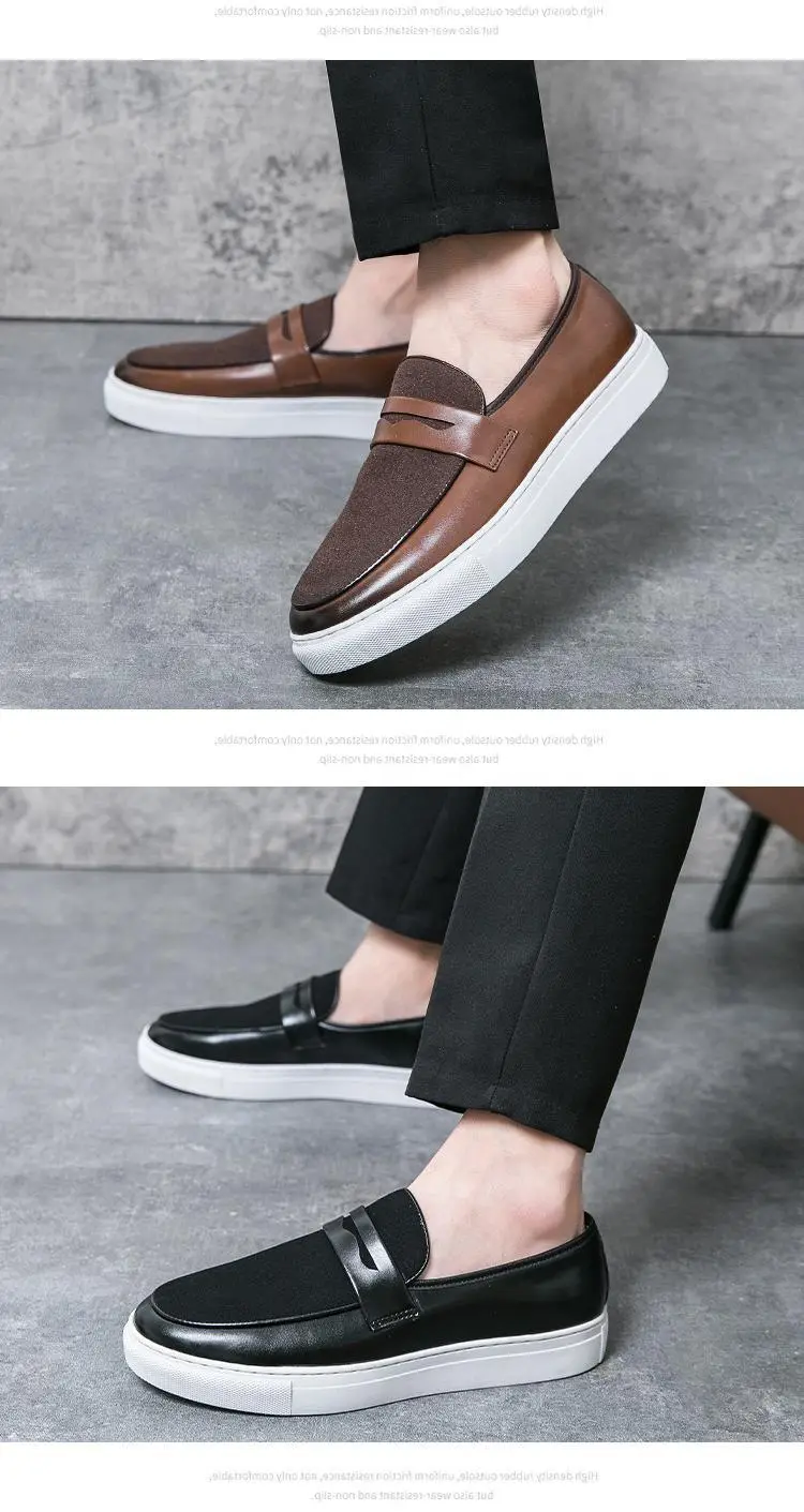 (Wholesale), men's summer shoes English style, breathable universal casual loafers, British style, 2024 years — chobi 6