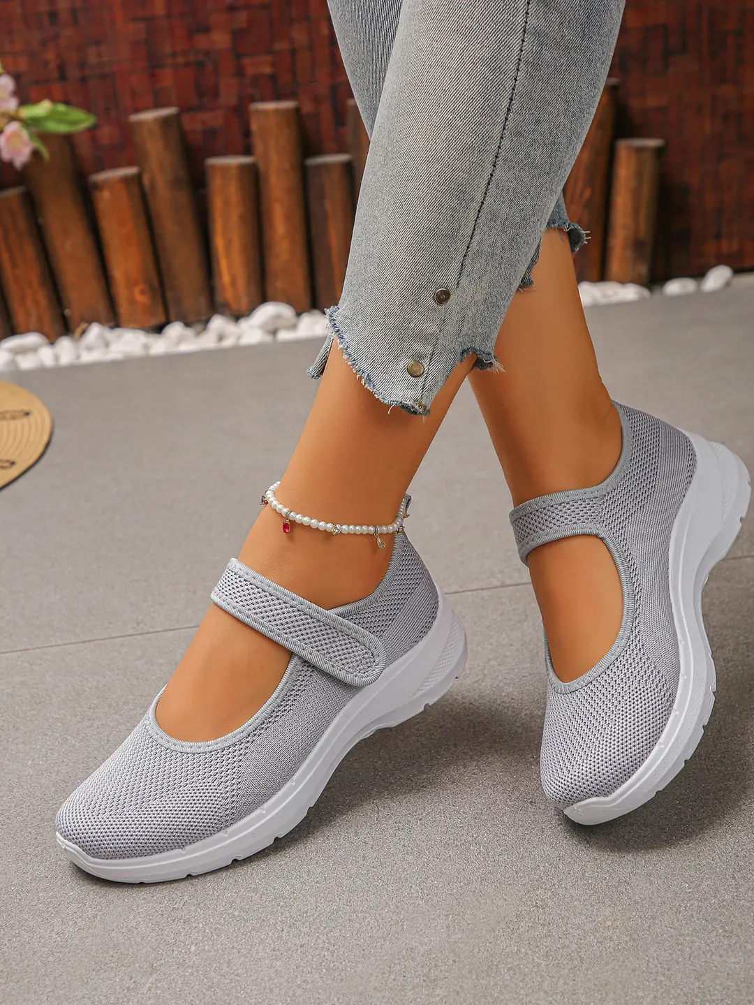 (Cross-border trading), Mary Jane shoes, breathable shoes, lightweight sneakers low-cut, casual women's walking shoes, plus size, for middle age, made — chobi 13