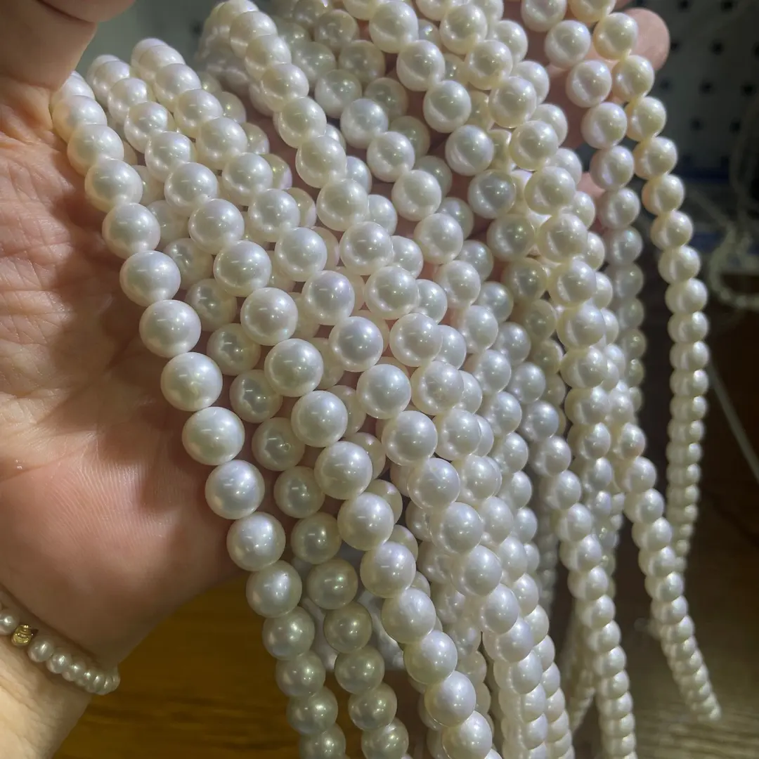 Organic accessory from pearl, accessories, necklace, 8-9mm, DIY — chobi 22