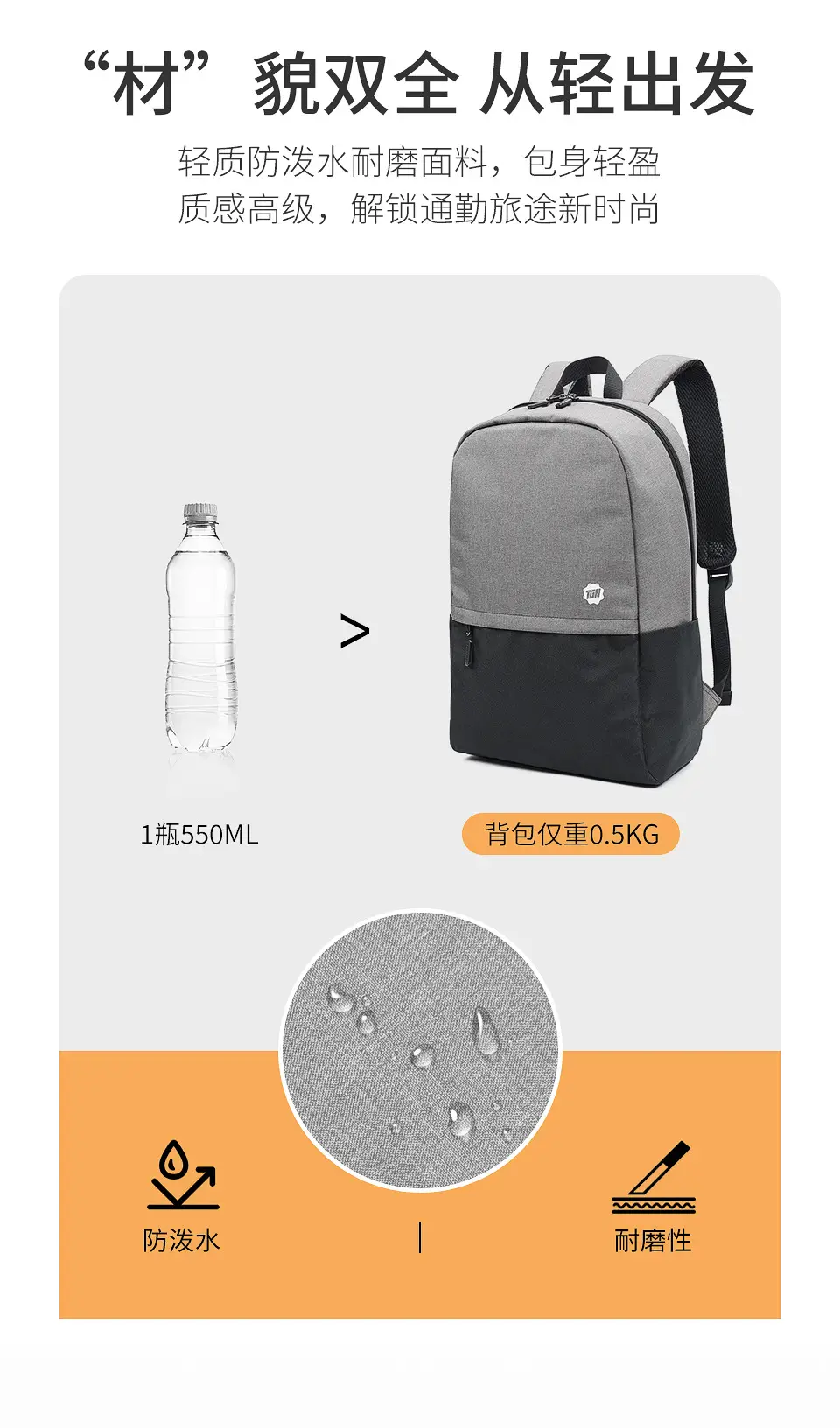 Laptop for traveling, trend backpack for students, sports capacious school bag — chobi 8