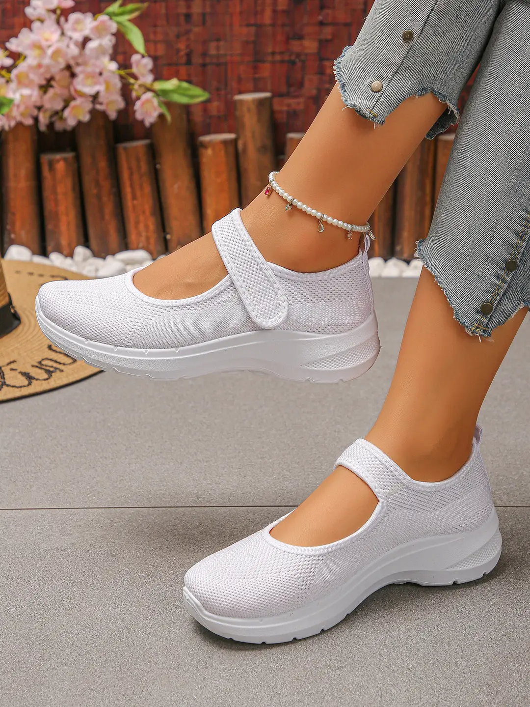 (Cross-border trading), Mary Jane shoes, breathable shoes, lightweight sneakers low-cut, casual women's walking shoes, plus size, for middle age, made — chobi 10