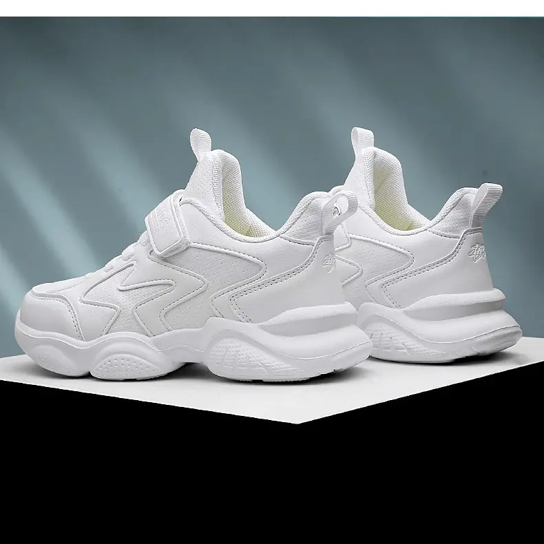 (Wholesale), children's white white shoes for boys, white sneakers for students, 2023 collection — chobi 16