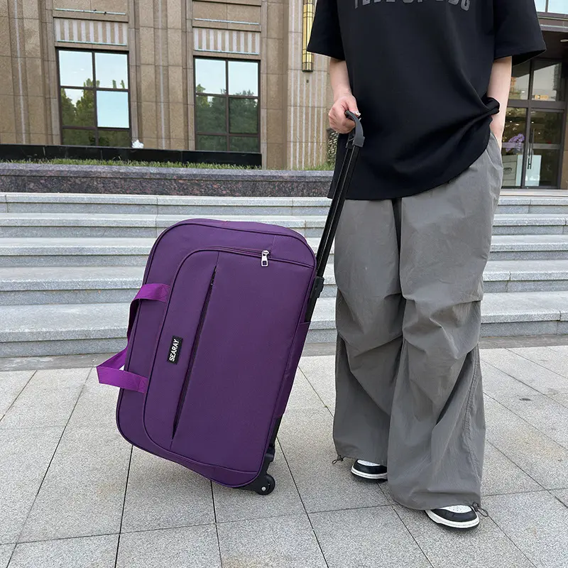 Suitcase, handheld capacious foldable travel bag for men and women — chobi 9