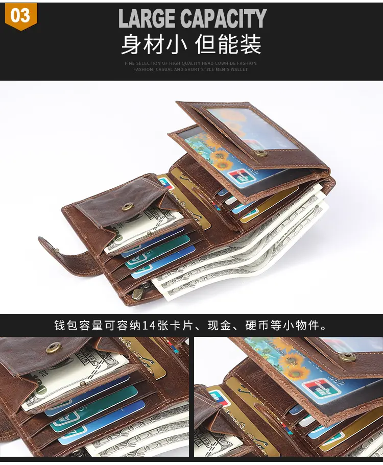 (Cross-border trading), wallet, retro capacious small clutch bag, leather card holder, high-end — chobi 16