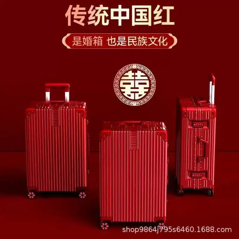 Red suitcase for bride, 26 inch, 28 inch — chobi 6