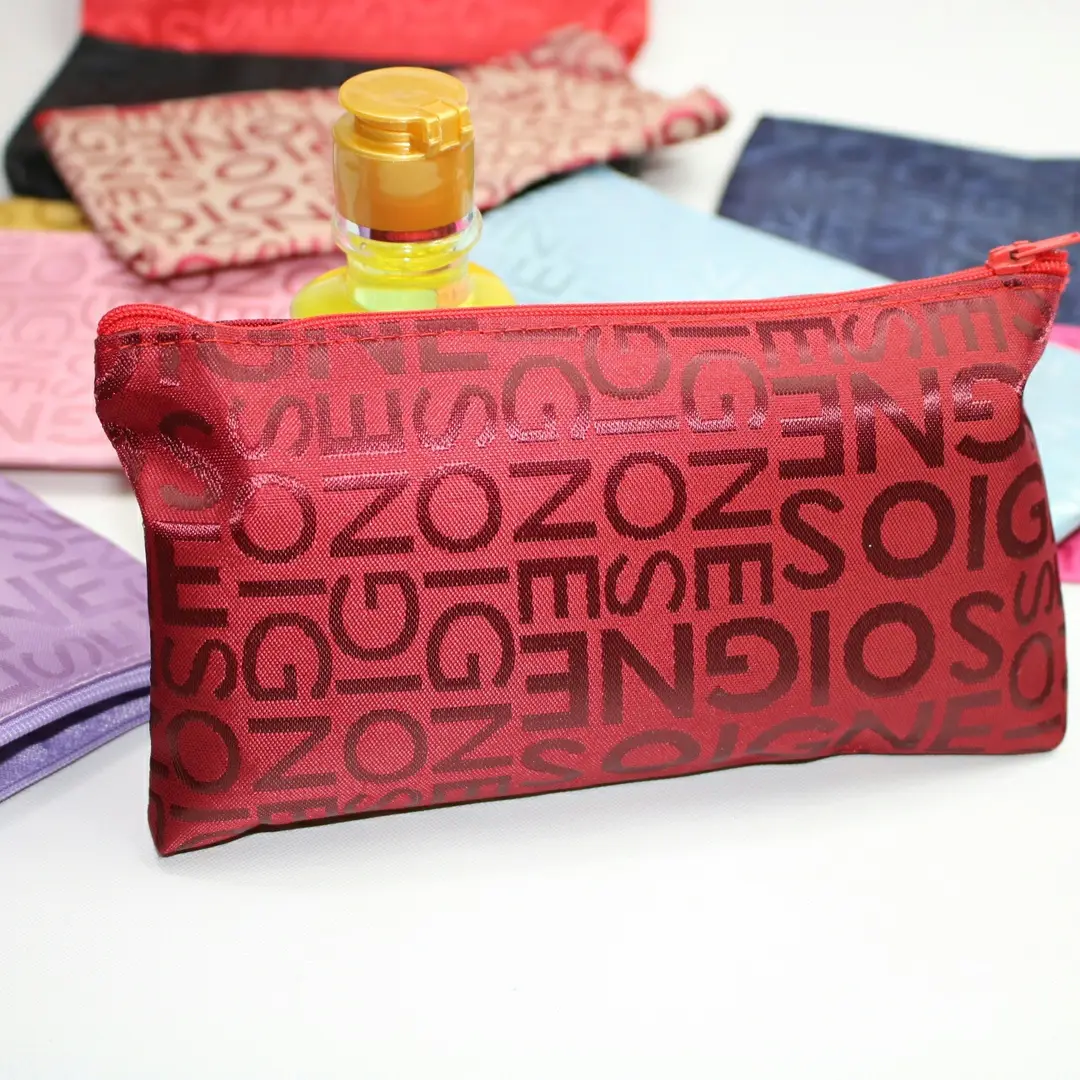Cosmetic bag, storage system, wallet, hand loop bag, small clutch bag with zipper, cosmetic lipstick, South Korea — chobi 15