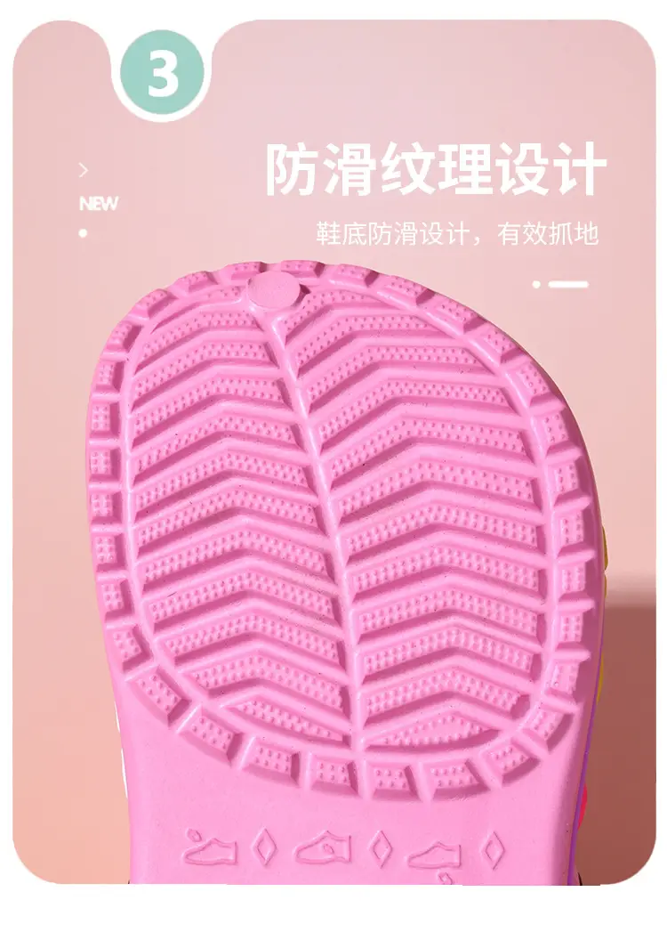 (Wholesale), children's summer Crocs-style slippers for men and women, fashionable beach breathable dinosaur, mule, soft sole, for teenagers — chobi 6