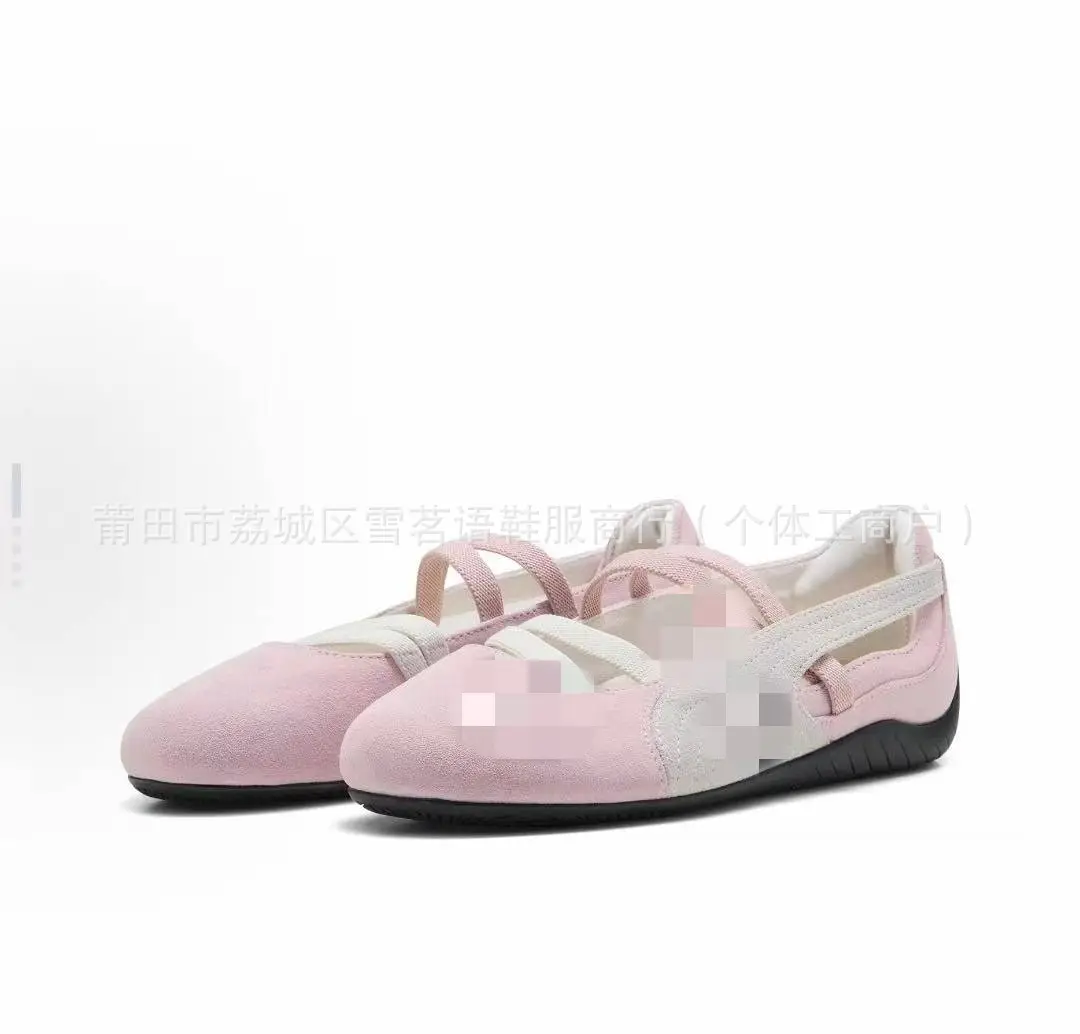 PM Park Chae Young Rose's racing ballet shoes, dance shoes, retro low-top women's shoes, versatile casual thin-soled shoes — chobi 13