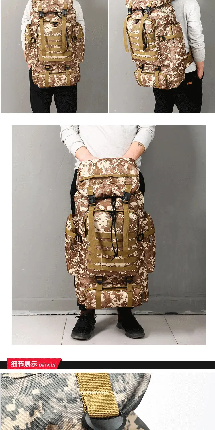 (Cross-border trading), capacious waterproof tactics sports backpack for men and women for traveling — chobi 18