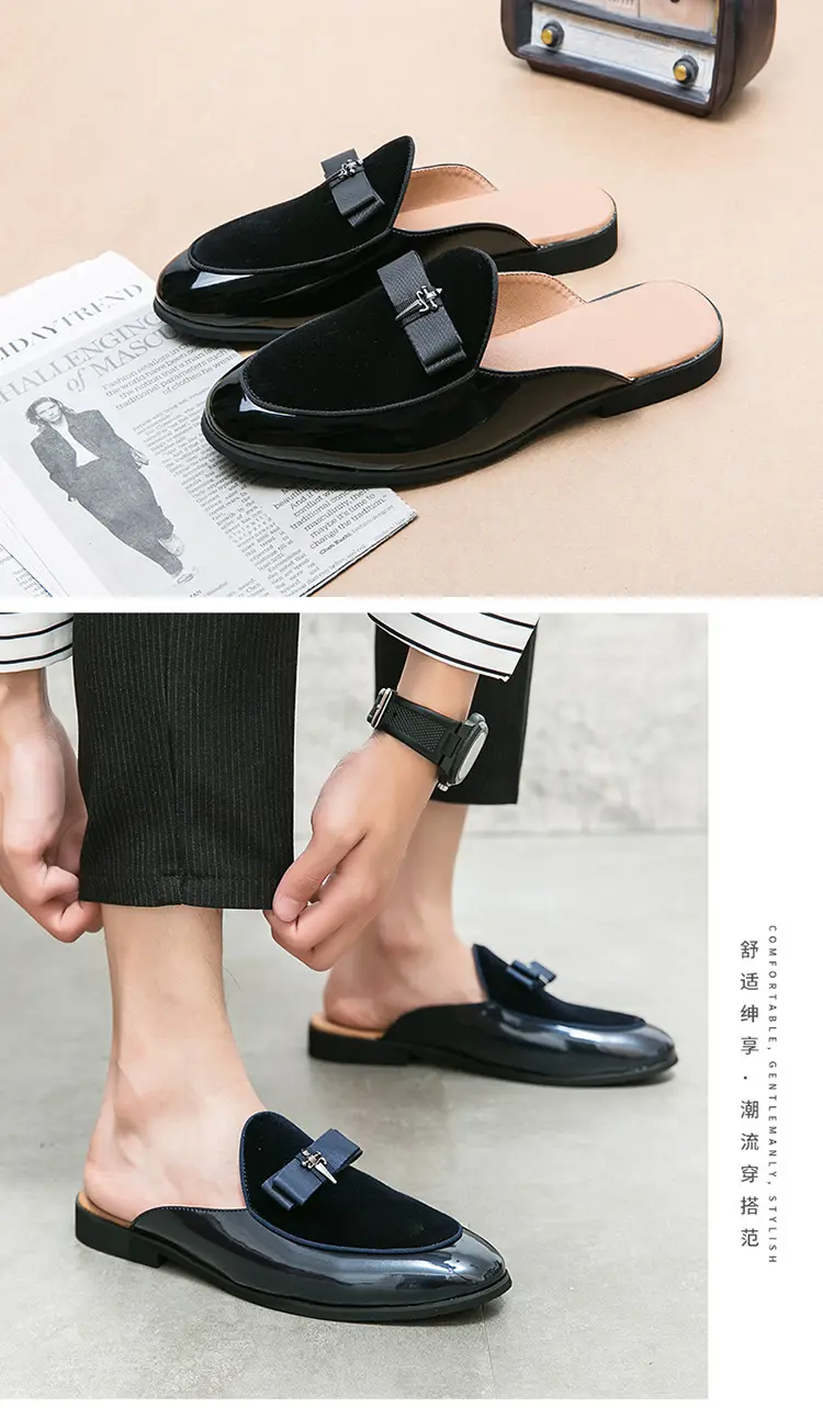 (Cross-border trading), summer shoes pointed-toe, casual footwear for leisure English style, loafers, plus size, easy to put on, British style — chobi 5