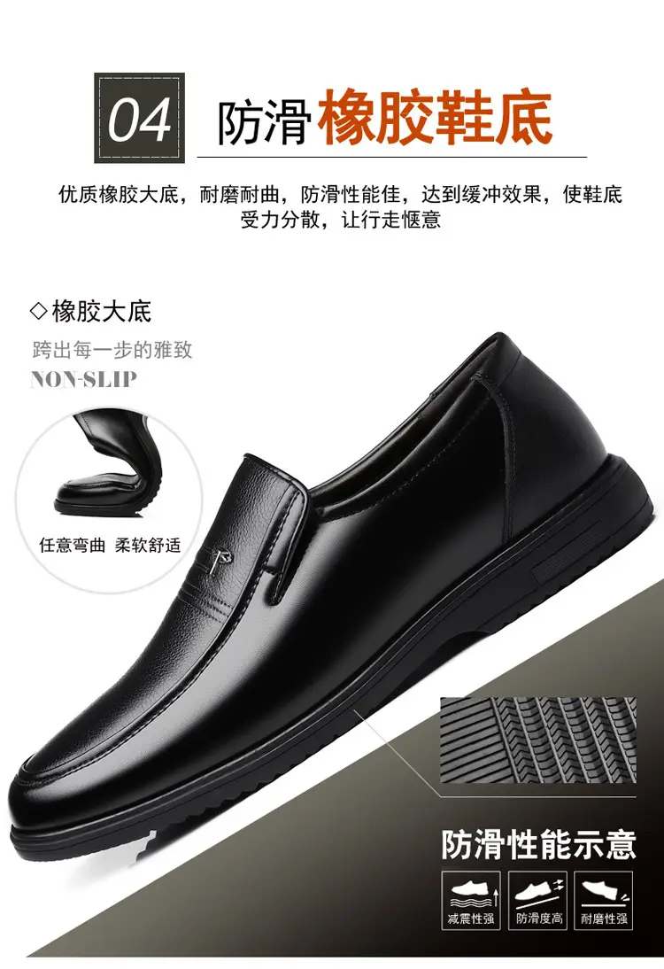 Shoes, men's leather spring breathable classic suit jacket, genuine leather, soft sole, trend of season — chobi 25