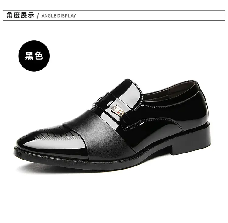 Men's winter classic suit jacket, insulated slip-ons, universal casual wedding shoes, plus size — chobi 21