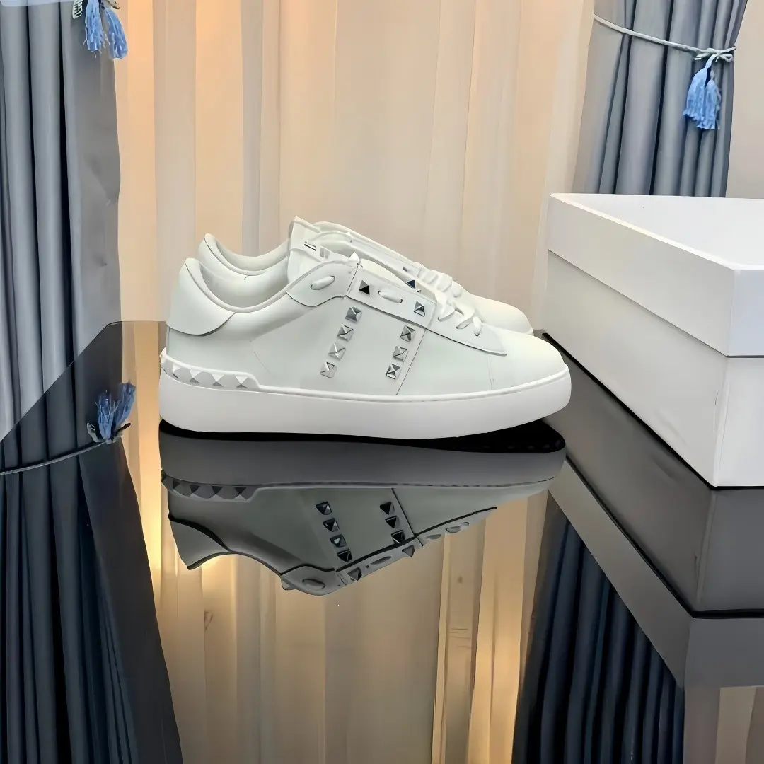 Fashionable universal sports white white sneakers for men and women platform, height increasing — chobi 14