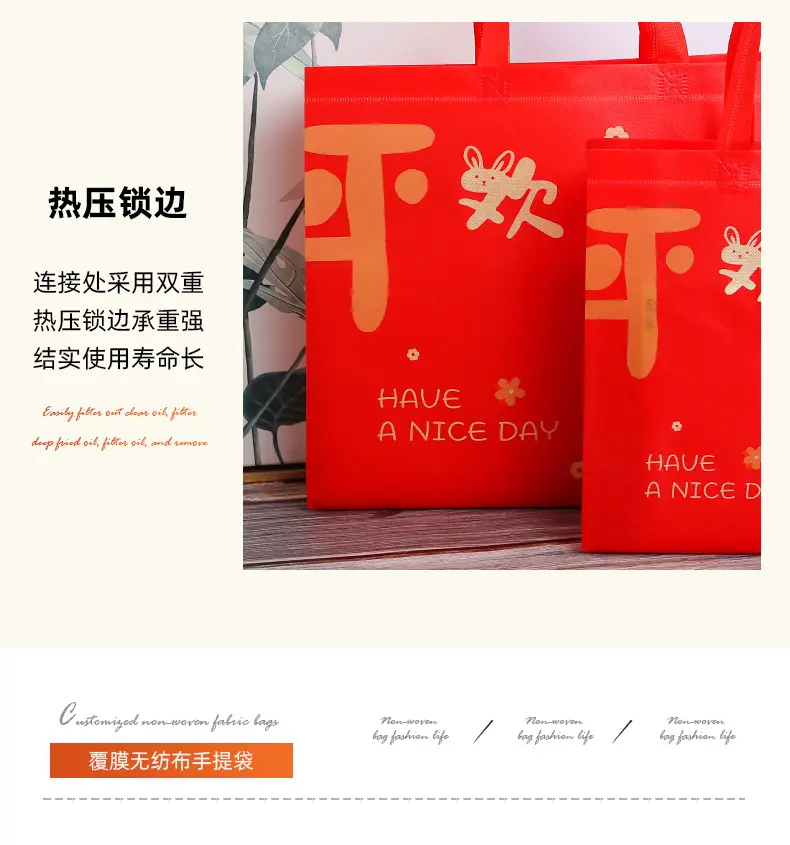 (Wholesale), linen bag non-woven cloth, pack, capacious shopping bag, custom-made — chobi 9