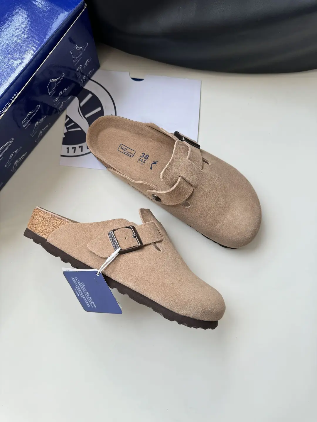 Sandals platform, slippers, suitable for spring and autumn, closed toe, genuine leather, suitable for outdoor wear — chobi 32