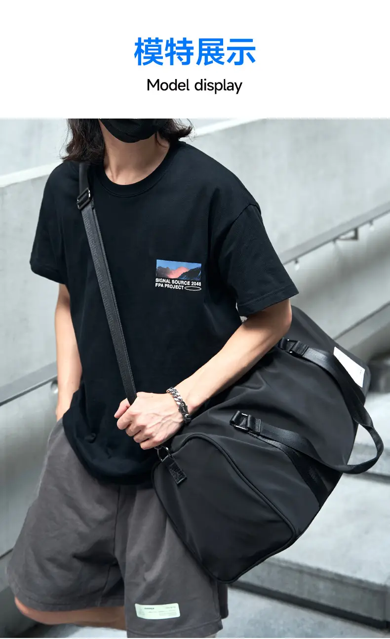 Sports bag for training wet and dry separation, capacious bag strap for traveling one shoulder, travel bag, simple and elegant design — chobi 21