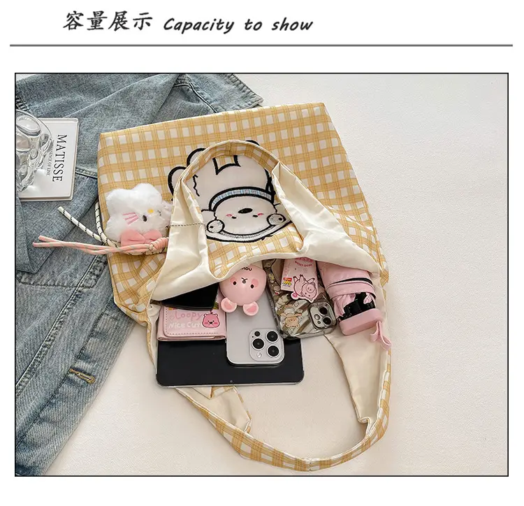 Cute cartoon universal shoulder bag to go out, one-shoulder bag — chobi 9