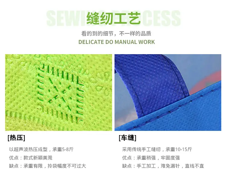 Handheld folding shopping bag, cloth bag non-woven cloth — chobi 13