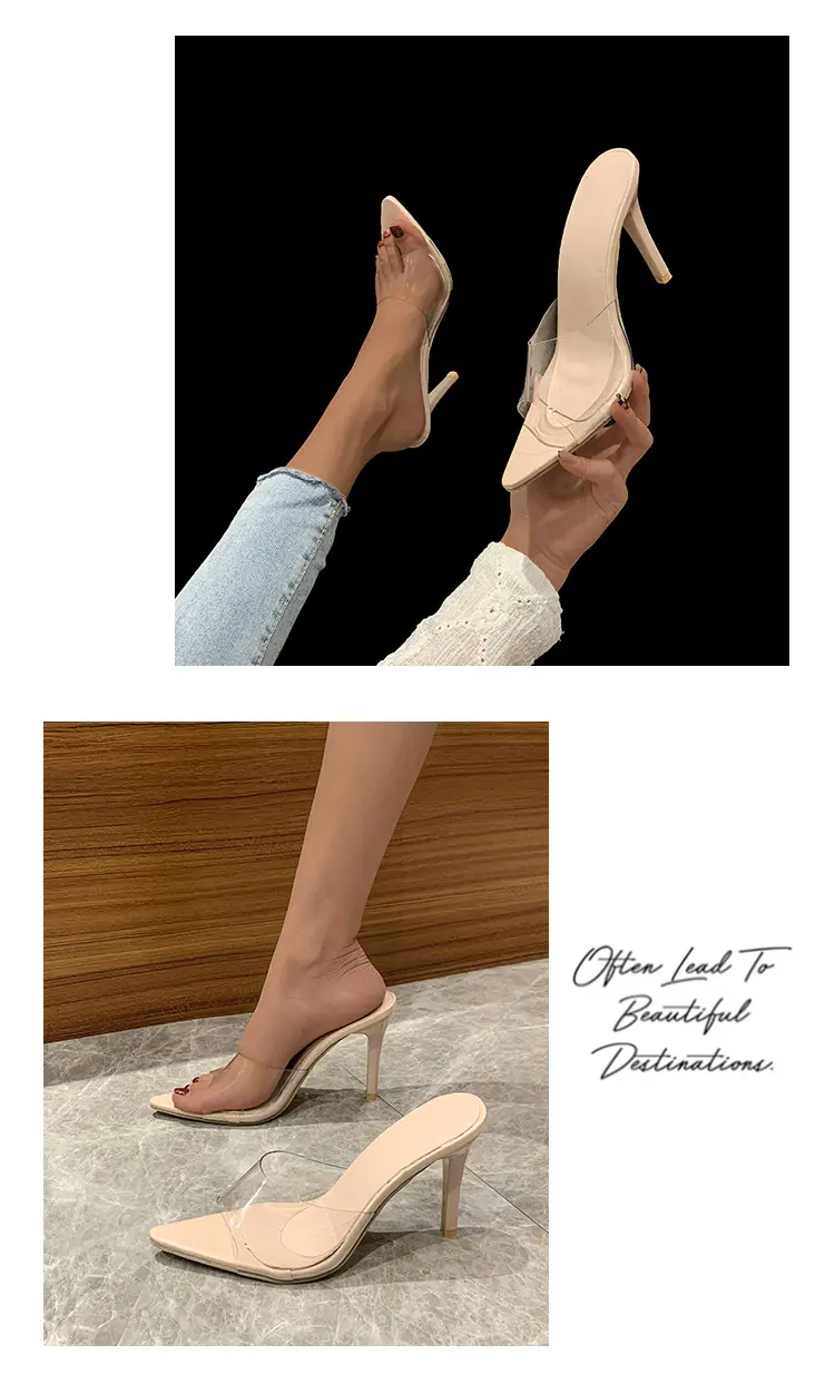 (Cross-border trading), fashionable women's slippers, sneakers, sandals stiletto heels, 2022 collection, European style, plus size, dropshipping avail — chobi 6