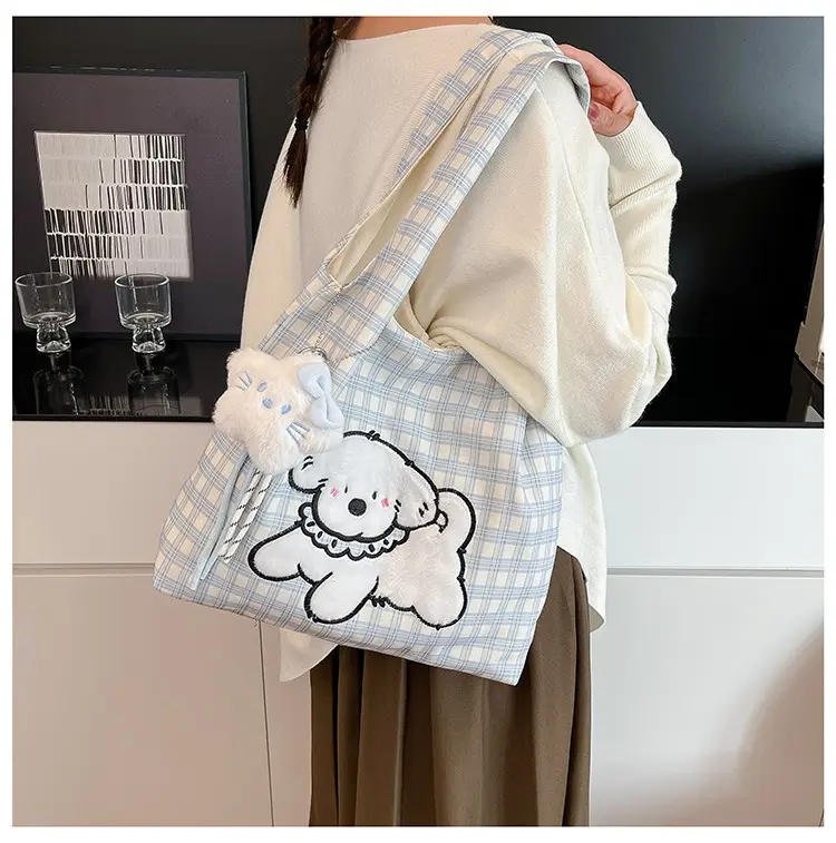 Cute cartoon universal shoulder bag to go out, one-shoulder bag — chobi 15