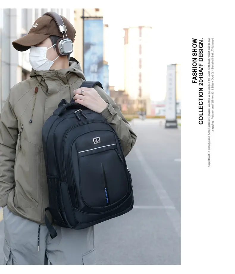 (Cross-border trading), casual backpack, laptop, travel bag, simple and elegant design, business version — chobi 18