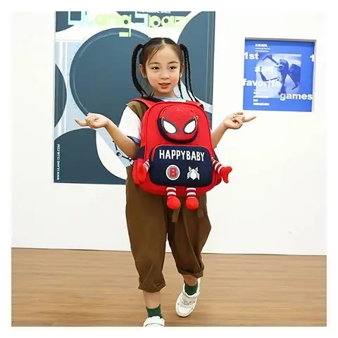 School bag for early age, cartoon children's breathable cute backpack for men and women girl's lightweight — chobi 24