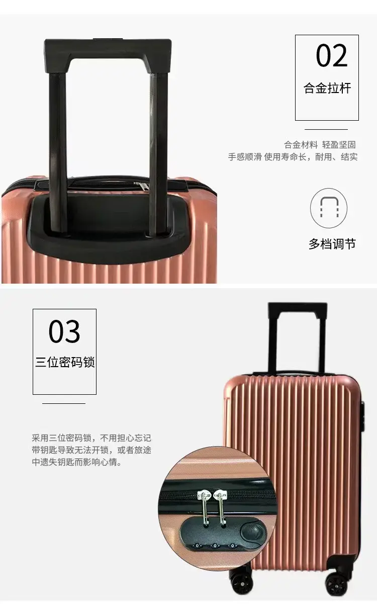 Capacious high quality suitcase, 20 inch, style, color — chobi 10