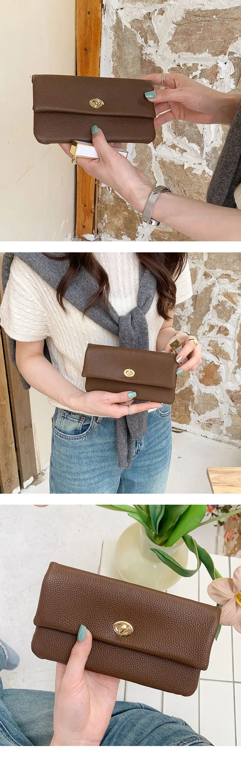 Wallet, shoulder bag, long card holder — chobi 4